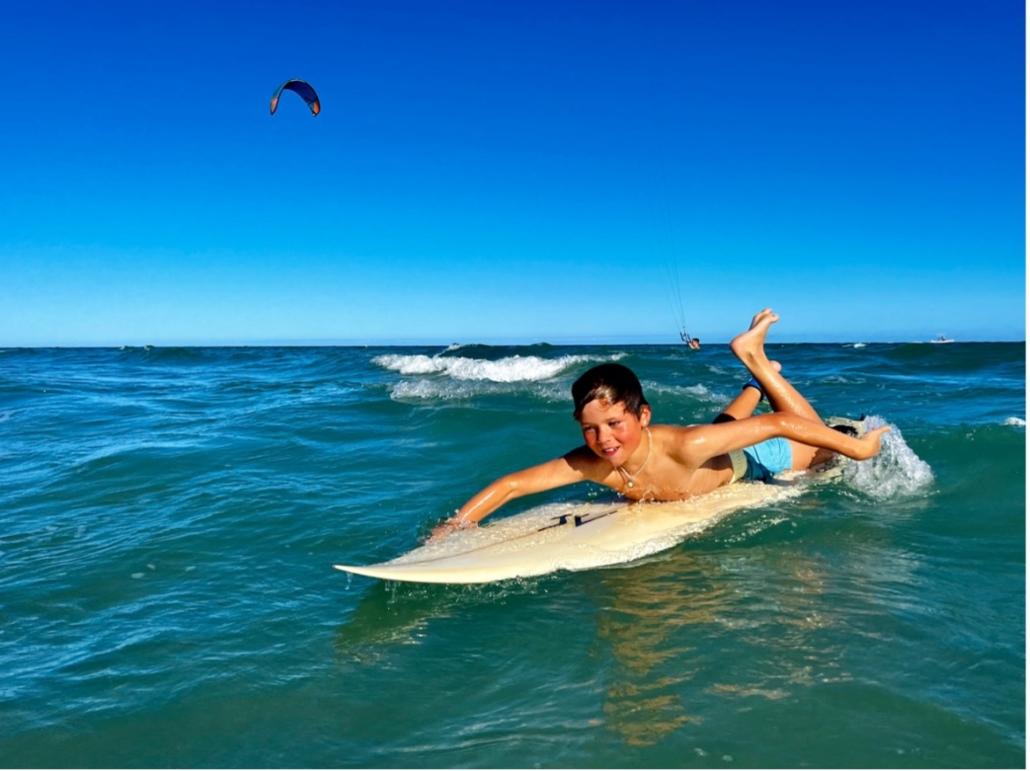 surfing boy